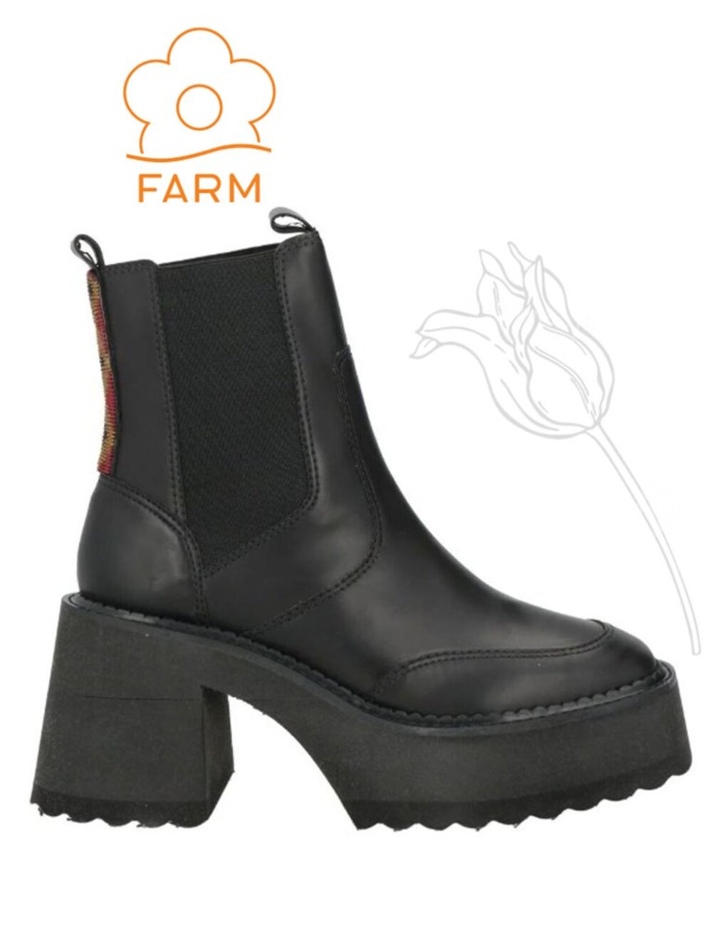 FARM RIO Block Heel Chelsea Ankle Boot